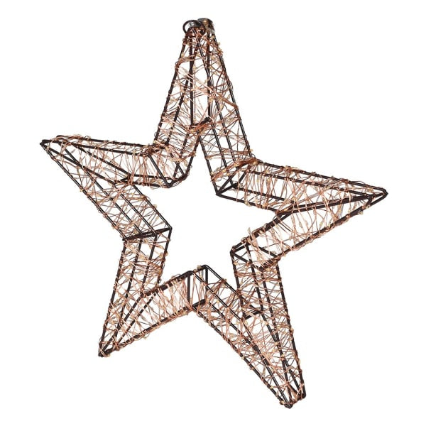 Large Lit Hanging Gold Star