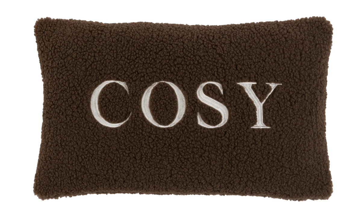 Cozy chocolate cushion