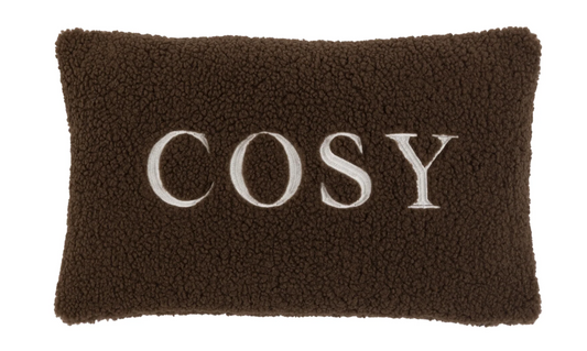 Cozy chocolate cushion
