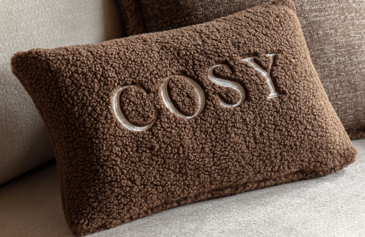 Cozy chocolate cushion