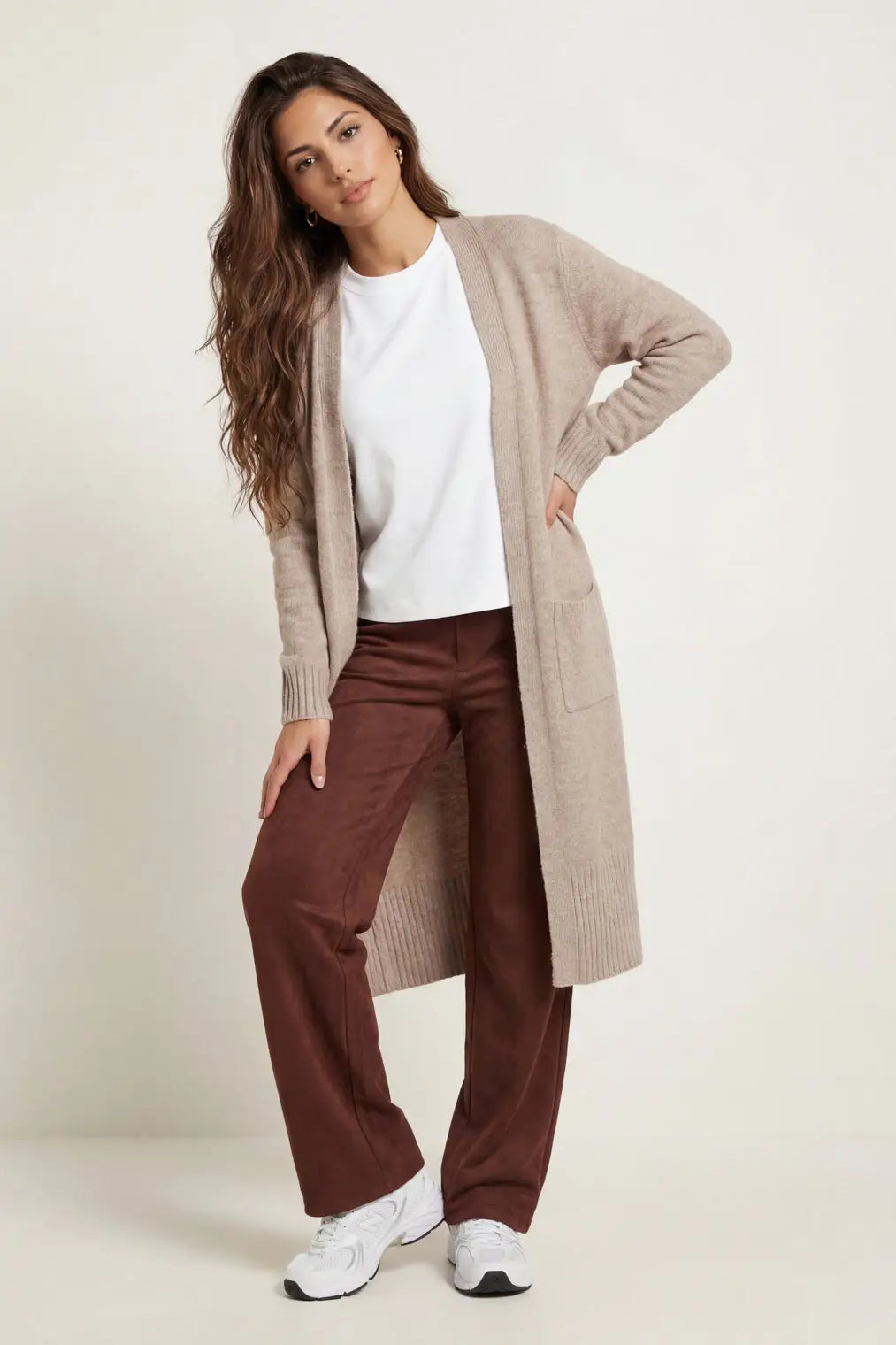 Urban Bliss Wool Blend Longline Cardigan