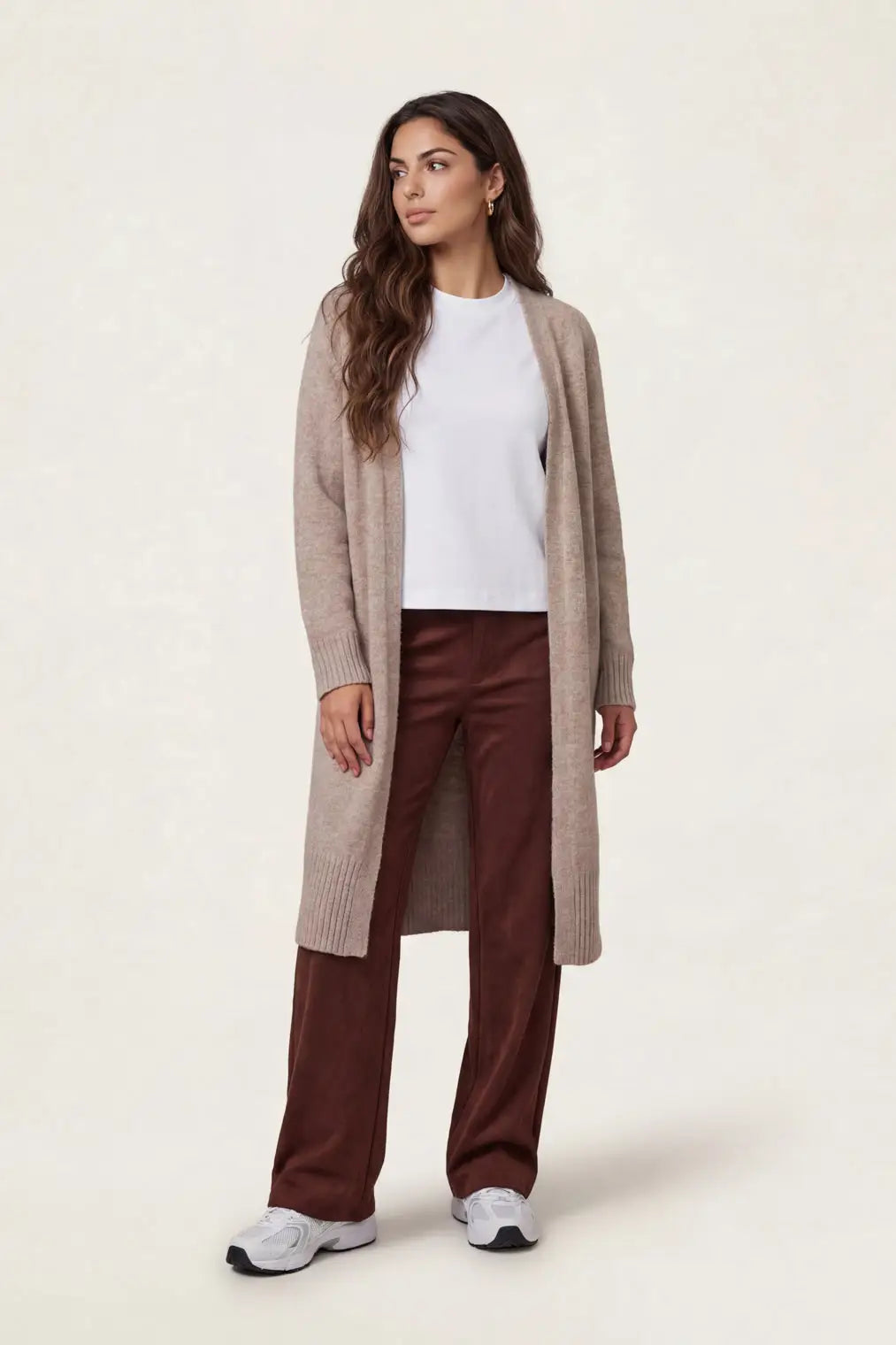 Urban Bliss Wool Blend Longline Cardigan