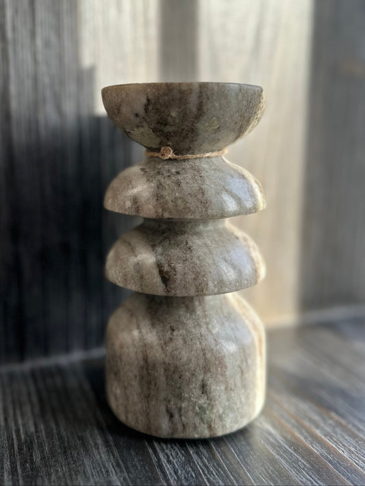 Marble Candlestick- Large