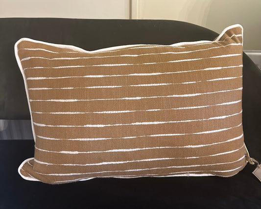 Mustard Stripe Lumbar Cushion