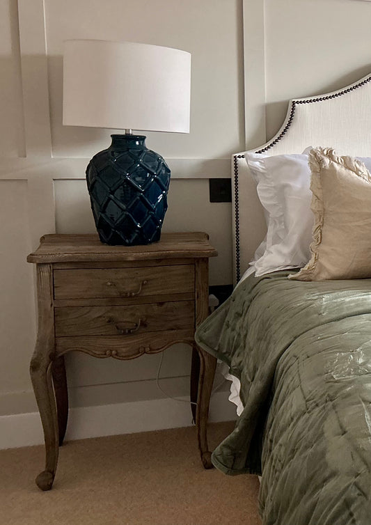 Colonial Reclaimed 2 Drawer Bedside Table