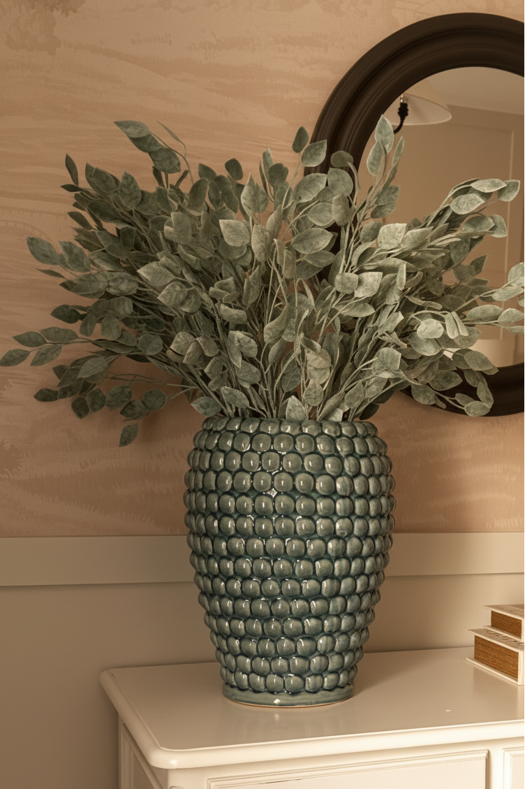 Blue Bobble Vase