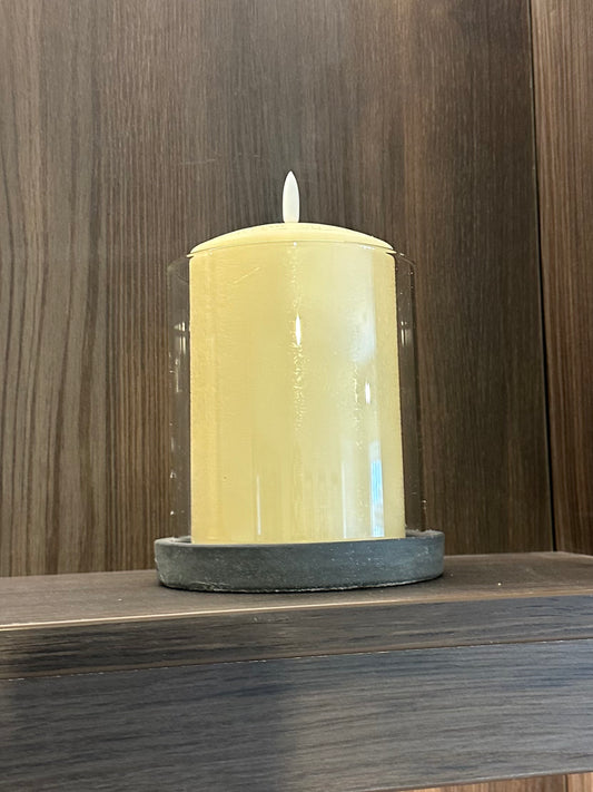 Amalfi Grey Hurricane Lantern