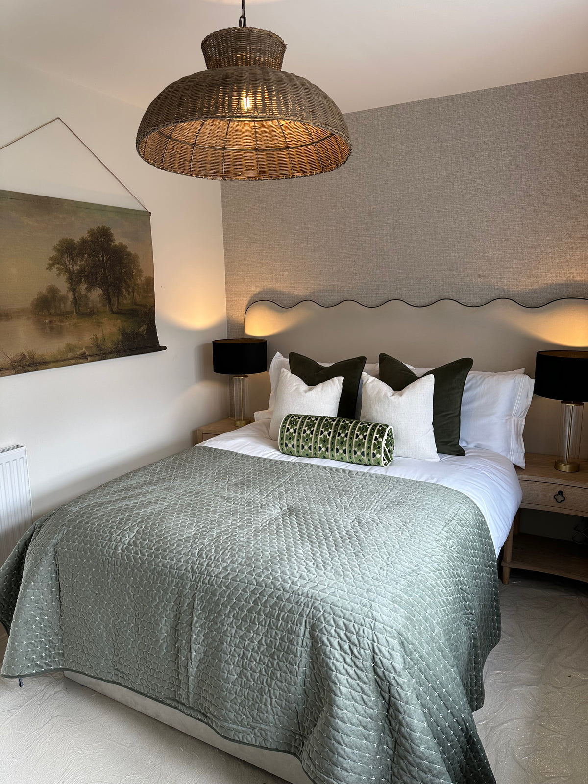 Fluted Custom Headboard - 240 × 120 cm