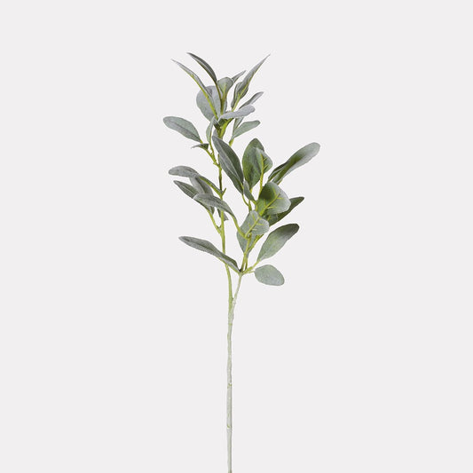 Natural Flocked Lamb's Ear Leaf Spray
