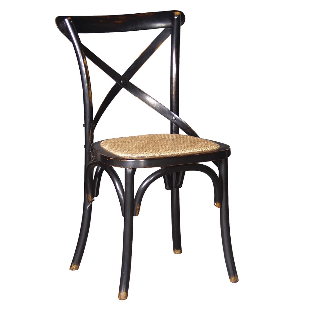 Belle Noir X-back Dining Chair