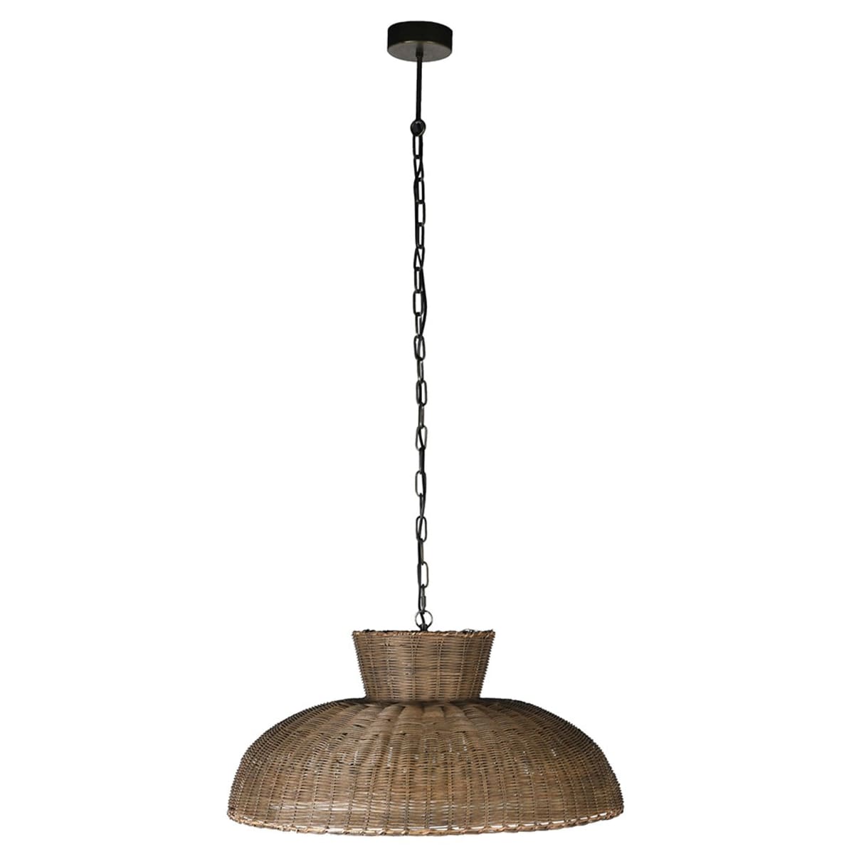 Round Rattan Ceiling Light
