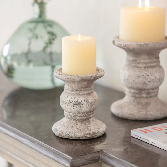 Birkdale Stone Candlestick - Small
