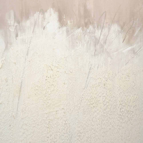 Natural and White Abstract Canvas