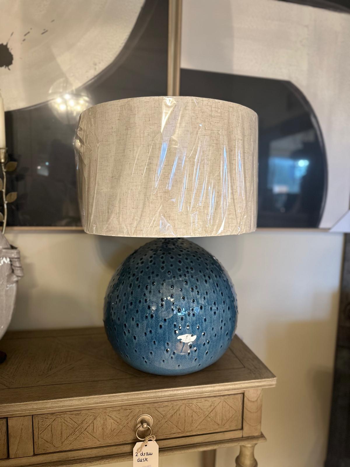 Blue Ceramic Table Lamp