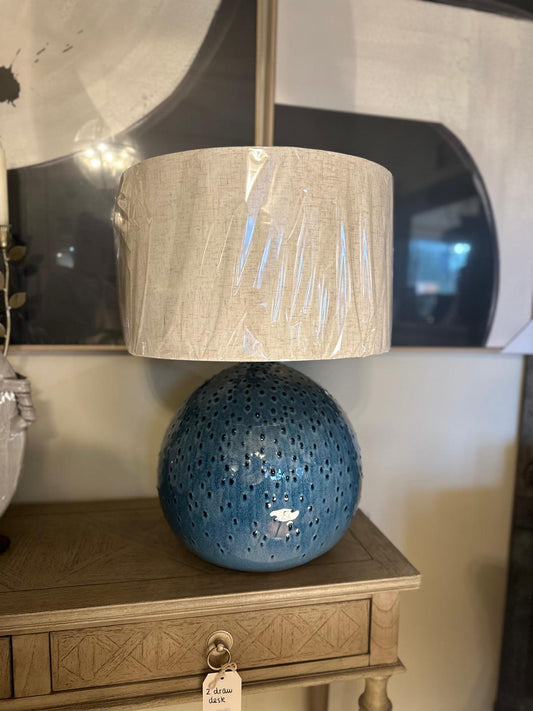Blue Ceramic Table Lamp