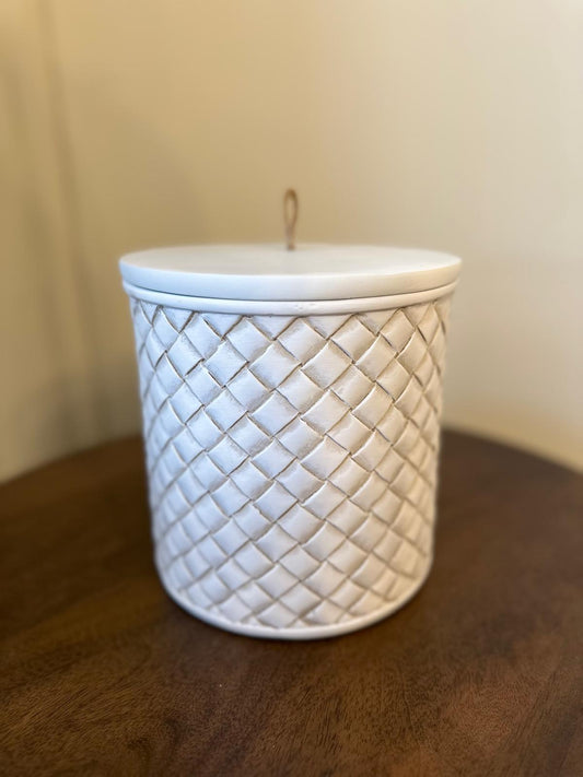 Lattice Lidded Jar