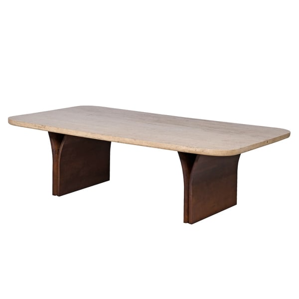 Clement Travertine Coffee Table