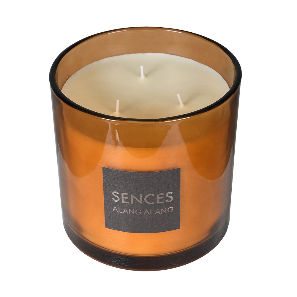 Sences Amber Large Alang Alang 3 Wick Candle