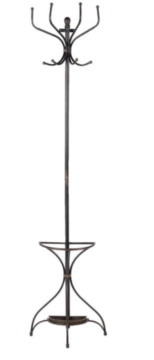 Wall Mounted Rustic Coat & Umbrella Stand