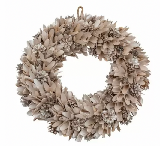 Blush Cone & Floral Wreath