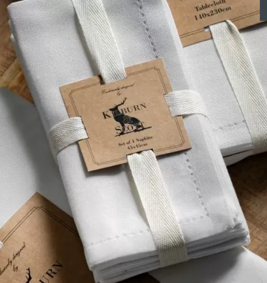 White Classic Napkin 4pk White