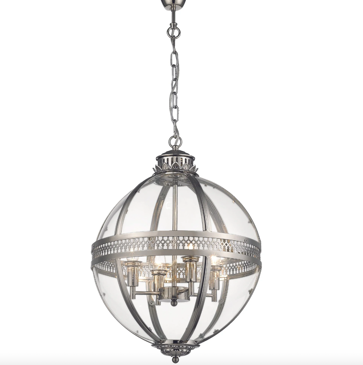 Silver Single Dome Pendant