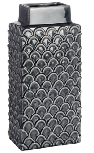 Blue Rectangle Vase