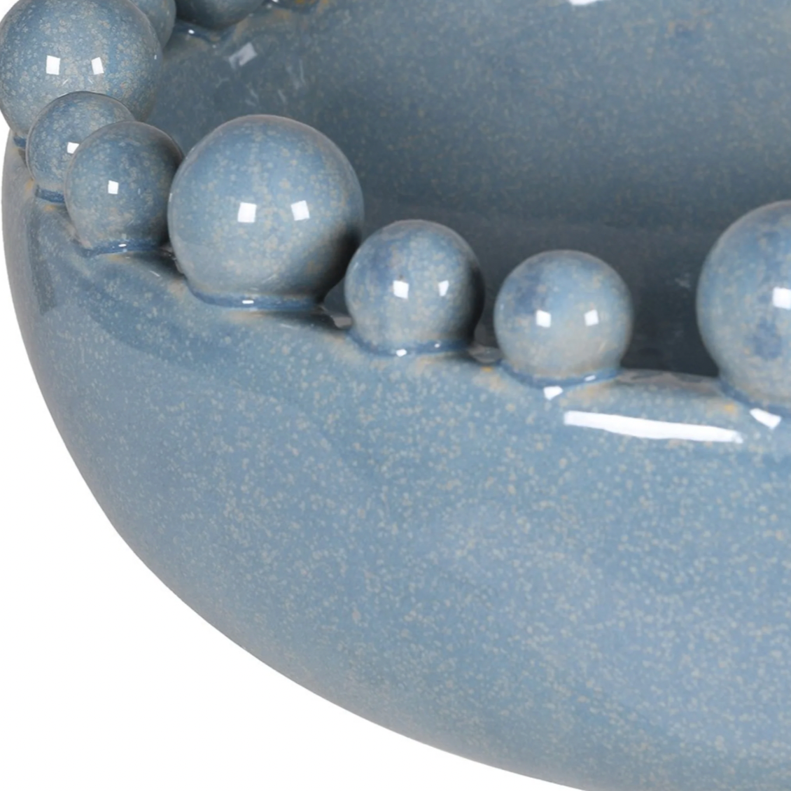 Blue Sands Ceramic Bobble Bowl