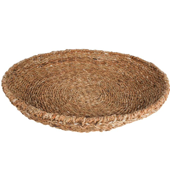 Large Round Woven Tray