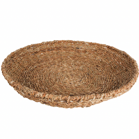Large Round Woven Tray