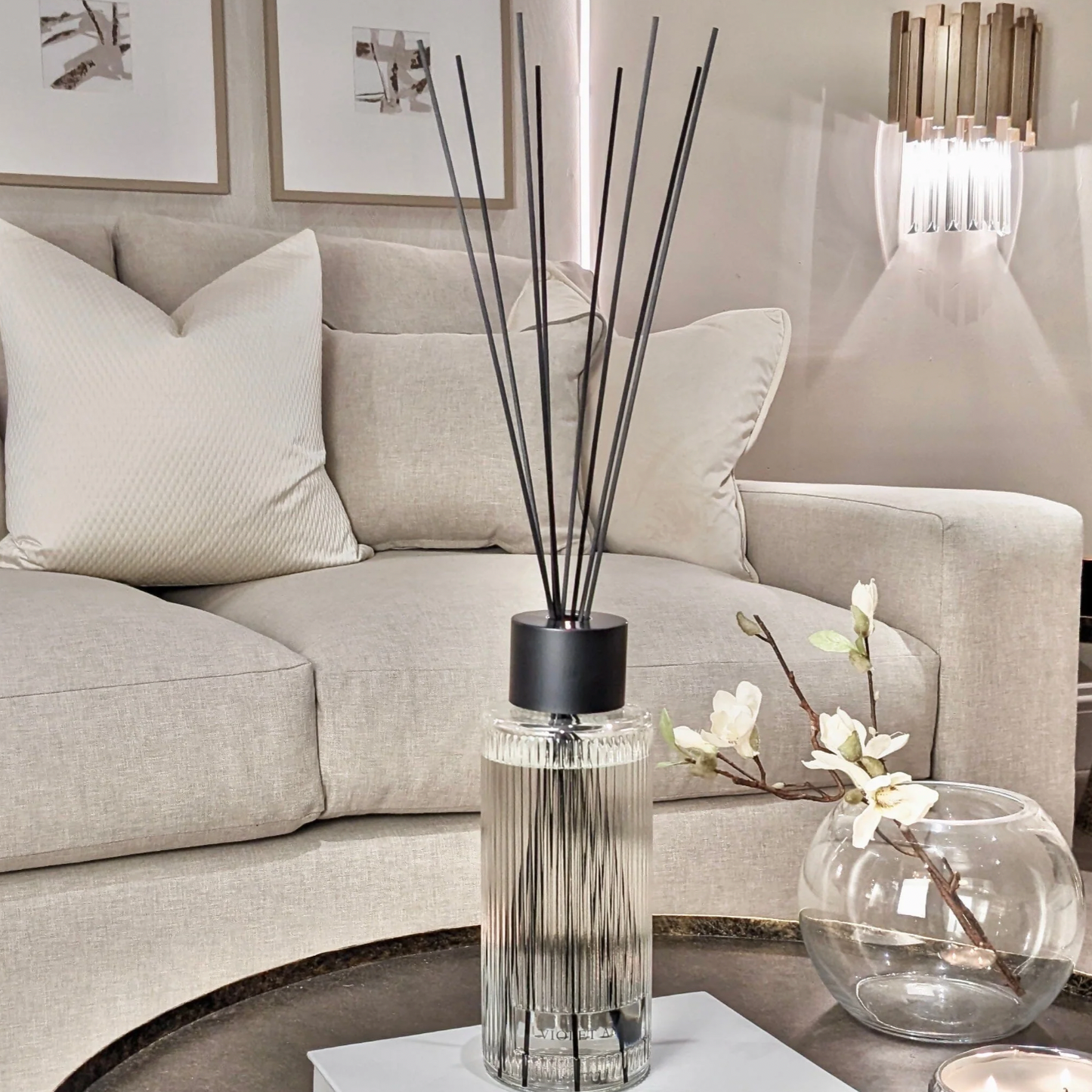 Extra Large Violet Amber Reed Diffuser