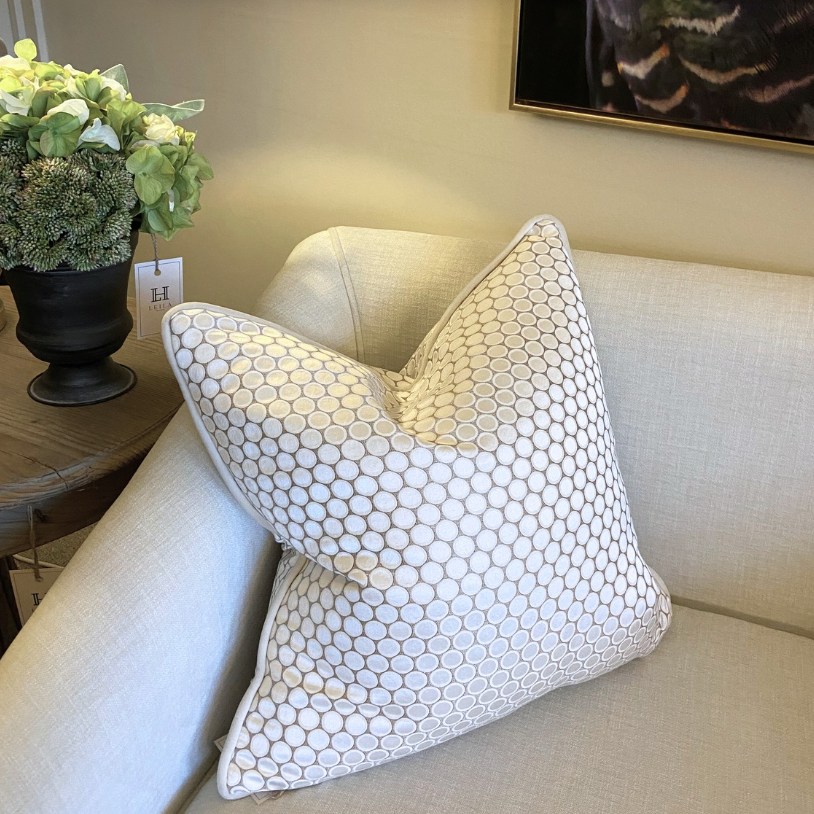 Silk Geometric Cushion