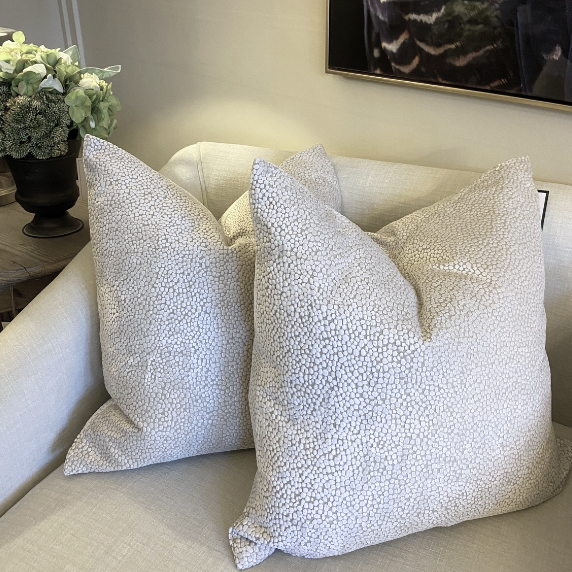 Large Cream Pebble Cushion
