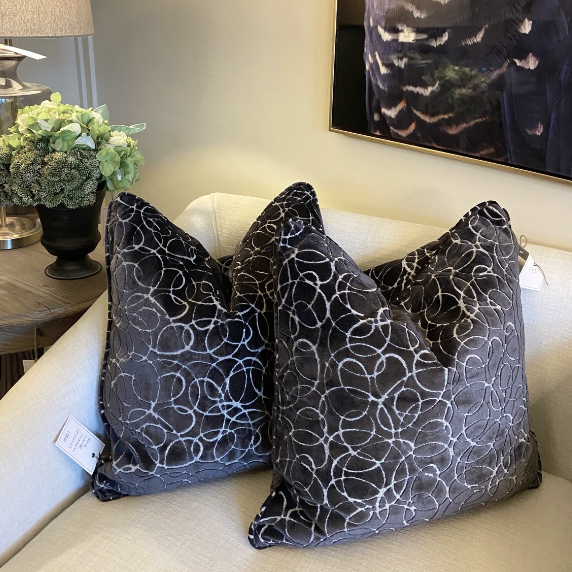 Dark Grey Elegant Cushion
