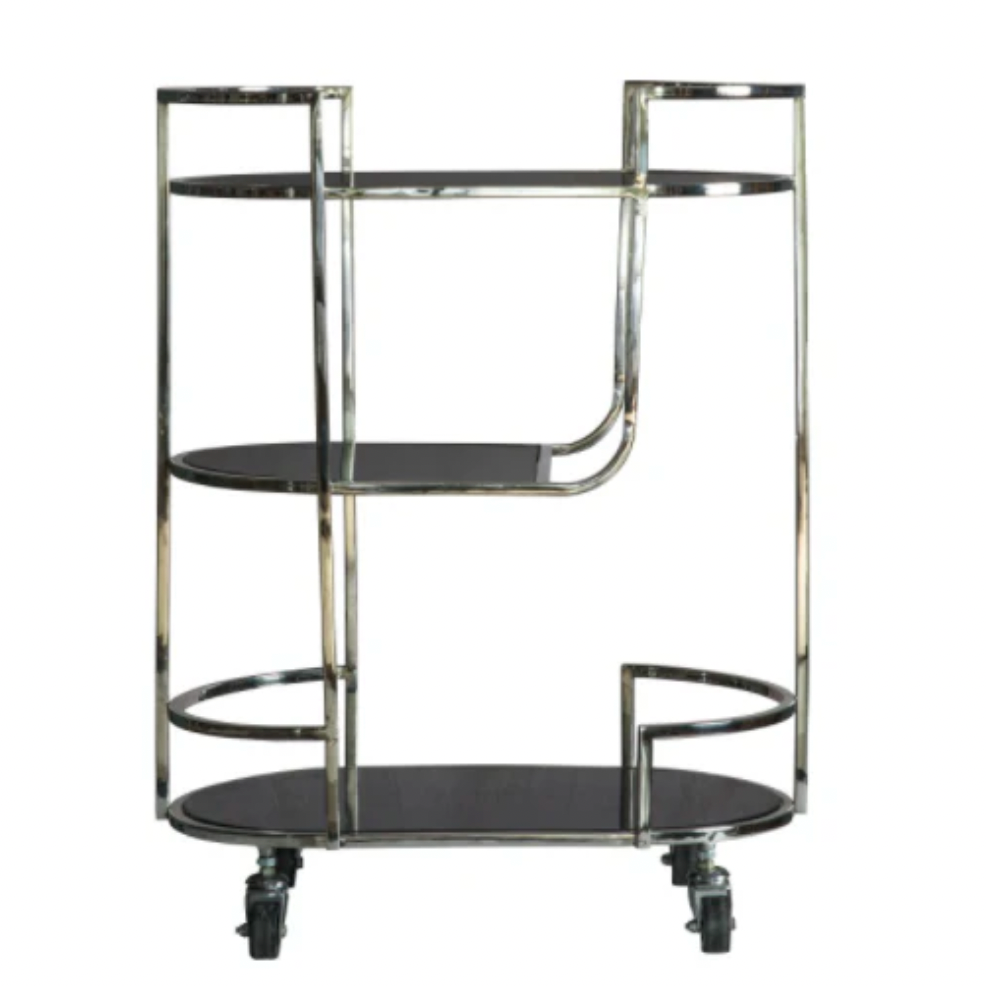 Beauchamp Drinks Trolley Silver