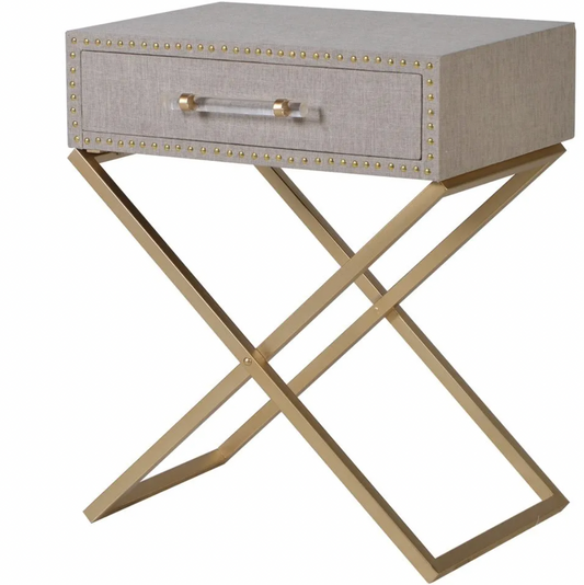 Linen Single Drawer Bedside