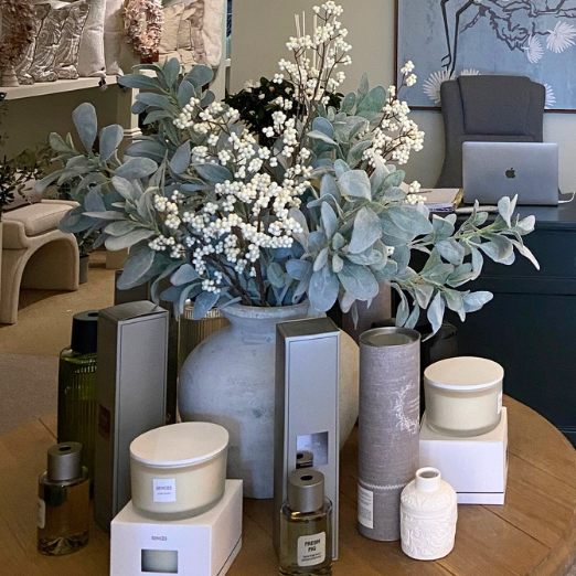 Winter Lamb's Ear Bunch & Vase