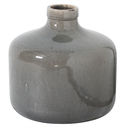 Grey Glazed Chive Vase