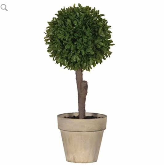 Small Faux Topiary Ball Plant