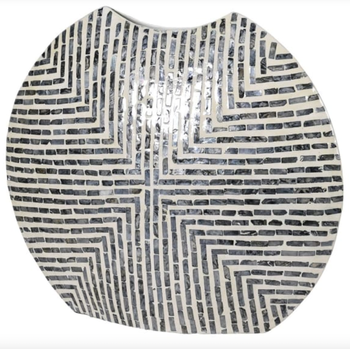 Smoke Capiz Vase