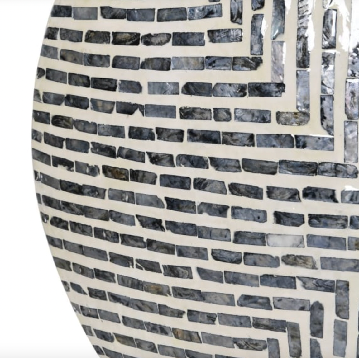 Smoke Capiz Vase