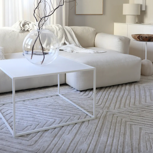 DRAKELOW SHOWHOME SPRUCE CREAM WHITE RUG