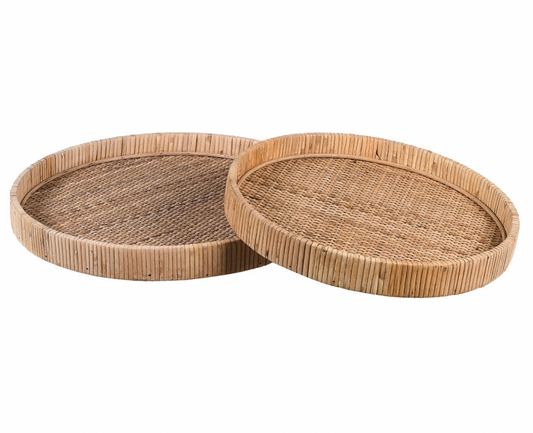 DRAKELOW SHOWHOME SPRUCE RATTAN TRAYS