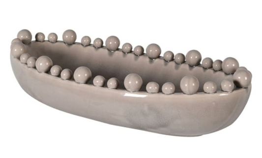 Grey Ceramic Bobble Bowl