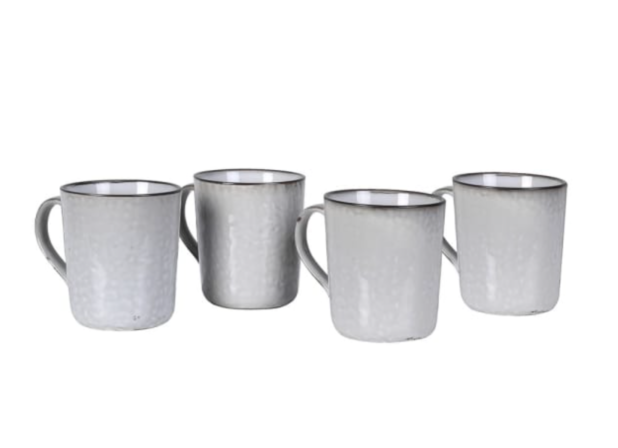 Set of 4 Flax Mugs