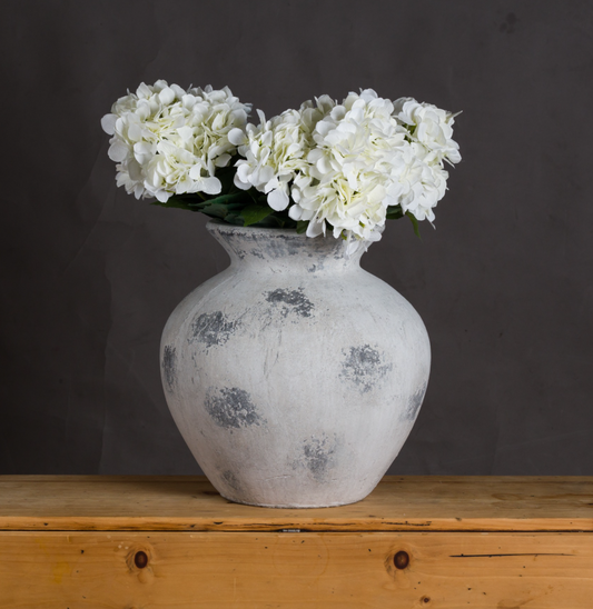 Downton Large Antique White Vase