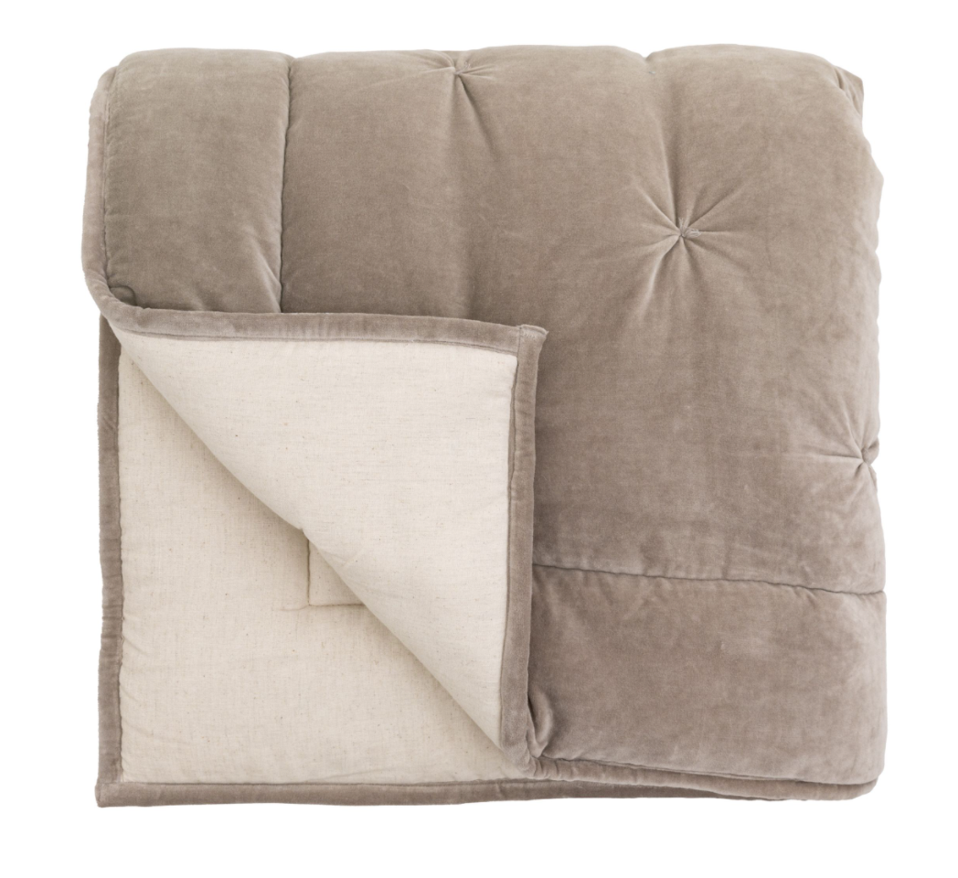 Opulent Velvet Bedspread Neutral