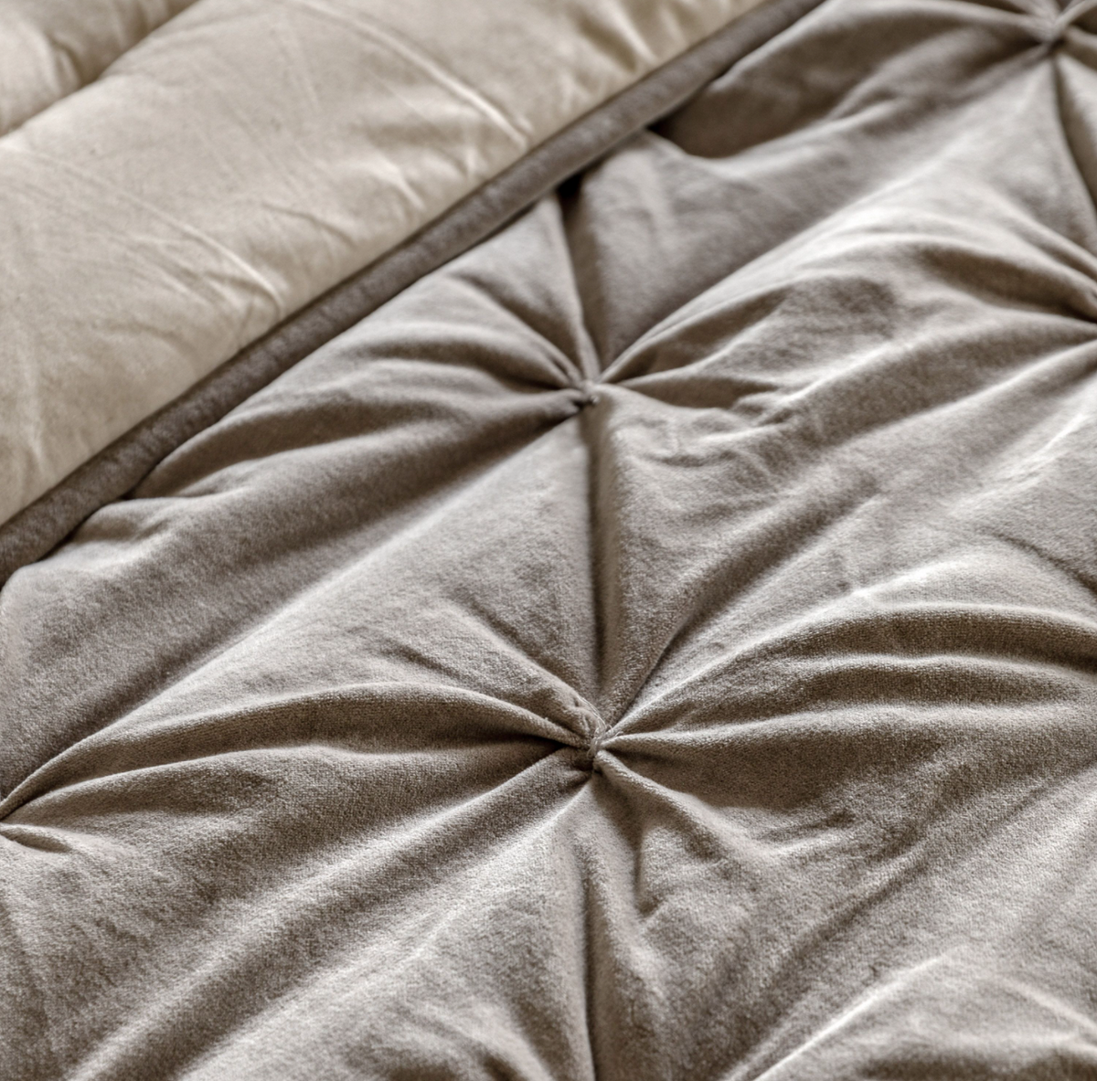 Opulent Velvet Bedspread Neutral
