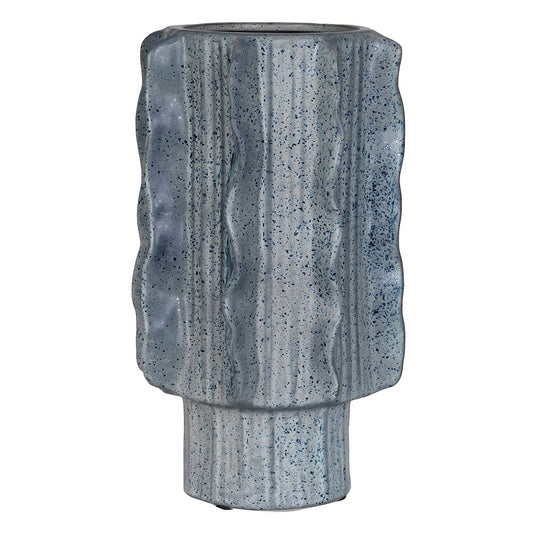 Skyblue Wave Cylinder Vase