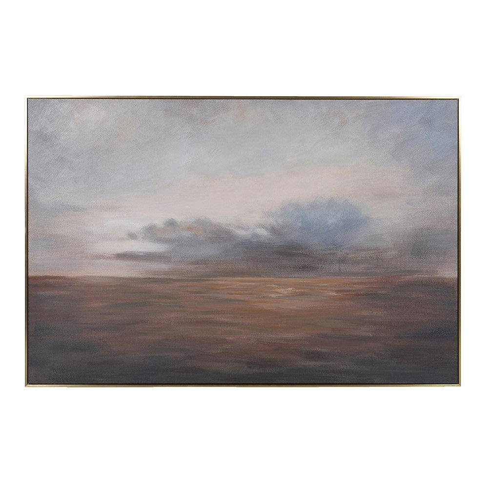 Studland Bay in Framed Canvas
